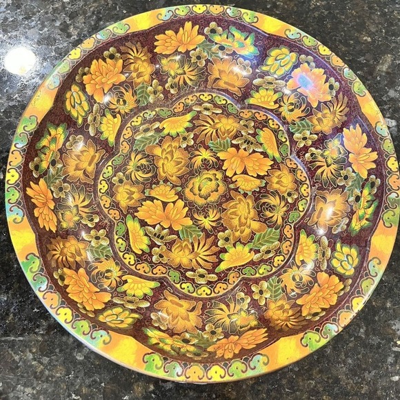 Daher England Tin Decorated Ware - Vintage 1971 - Beautiful Fall Colors - Picture 2 of 12